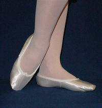 Satin Cream Ballet Pump